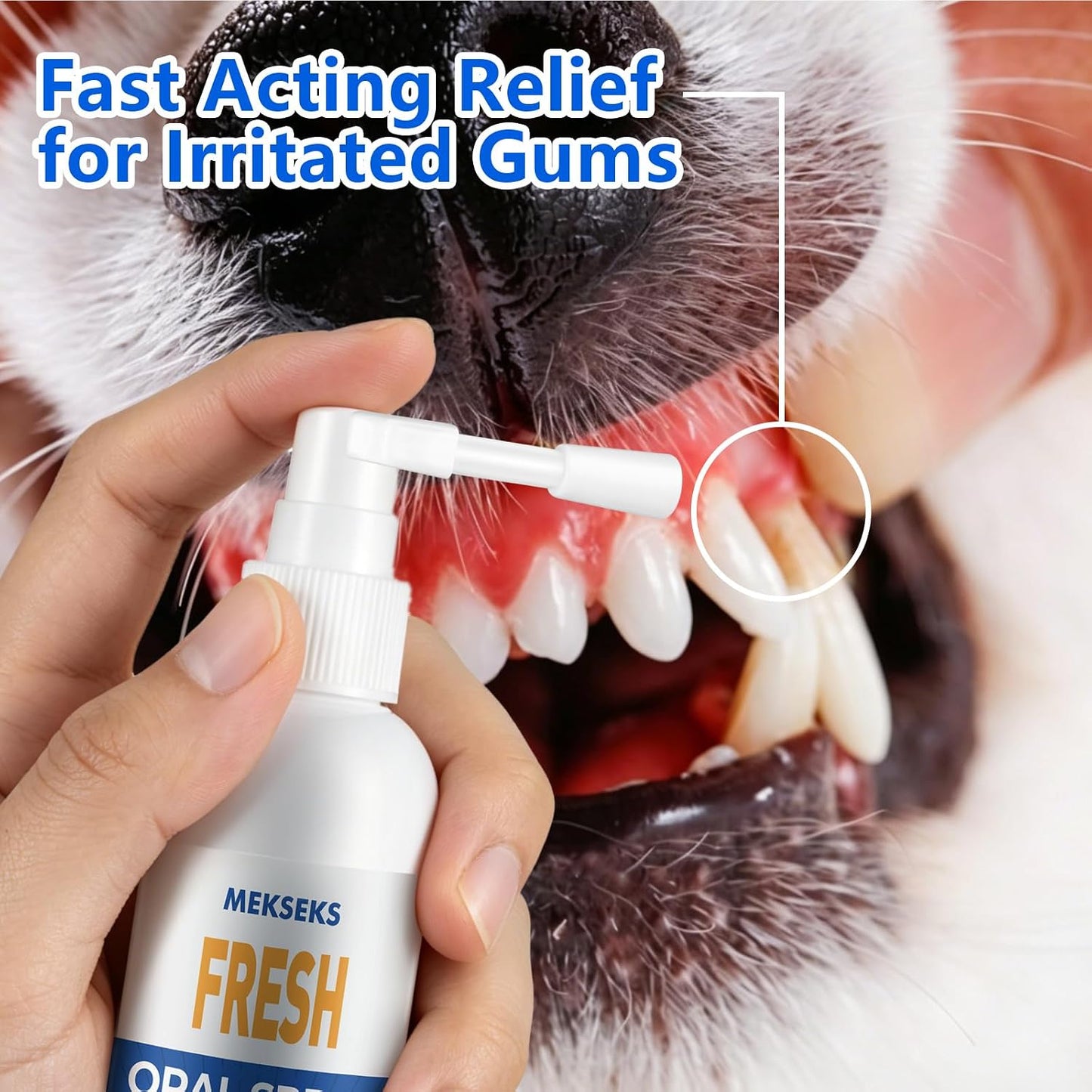 Pet Fresh Breath Oral Cleansing Spray for Dogs & Cats, Gentle Natural 4 oz