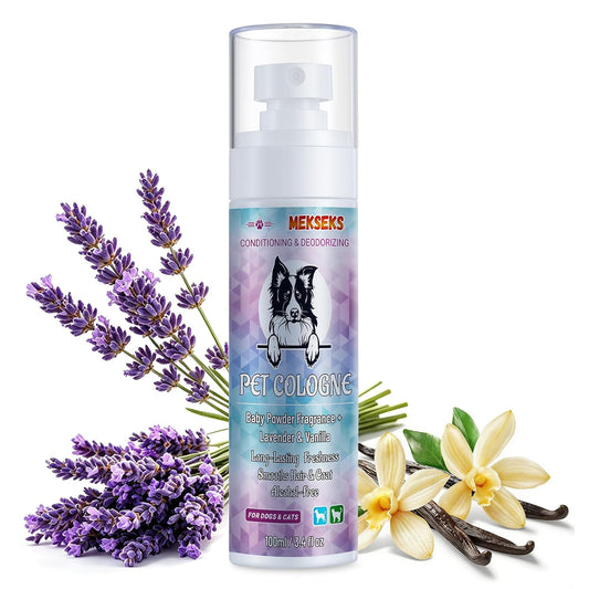 Dog Cologne Spray Long Lasting Baby Powder Scent, Natural 3.4 fl oz